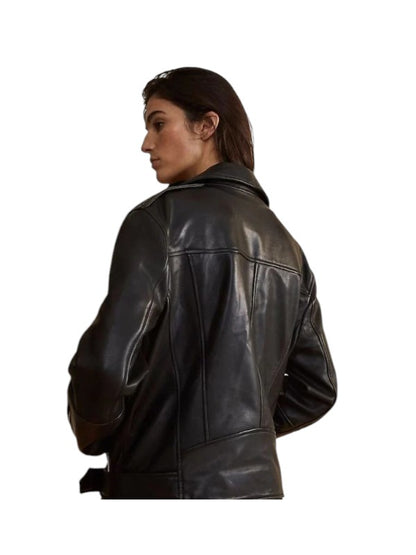 Women's Oversized 90's Vintage Retro Biker Jacket