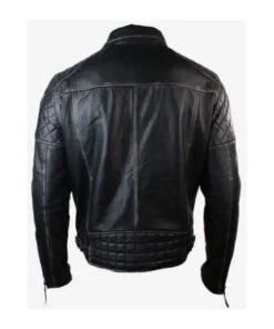 Men's Motorcycle Distressed Leather Jacket