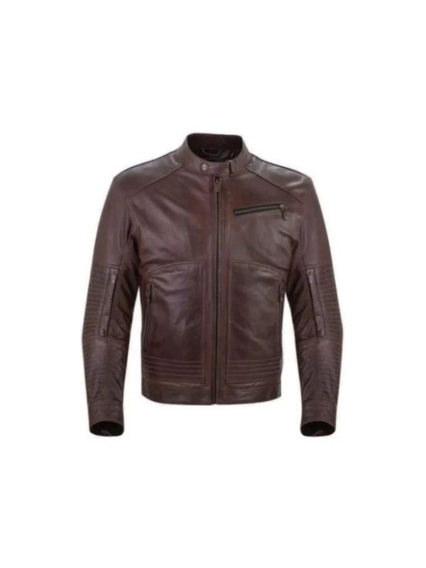 Men's Brown Motorcycle Jacket