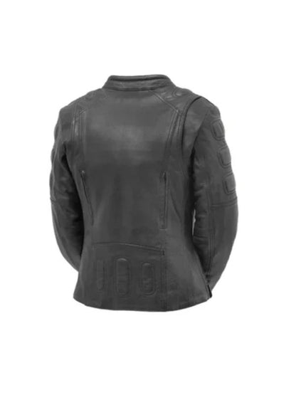 Women's  Lambskin Motorcycle Leather Jacket