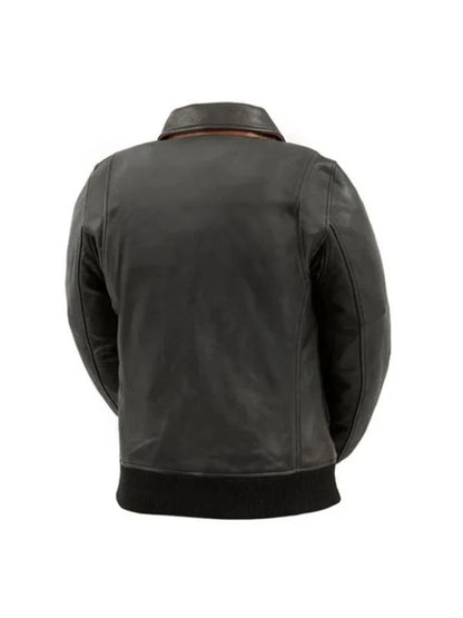 Women's Black Moto Bomber Jacket