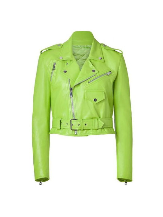 Women's Lime Green And Pink Jacket