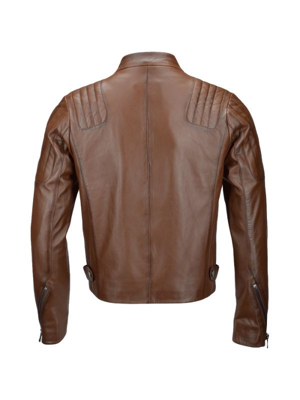 Men's Premium Style Ribbed Leather Jacket