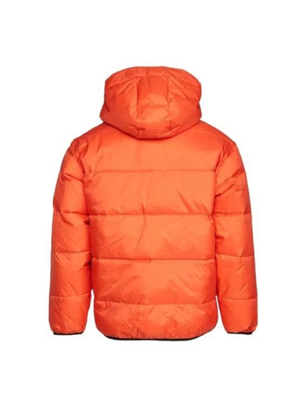 Women's Orange  Hooded Puffer Down Jacket